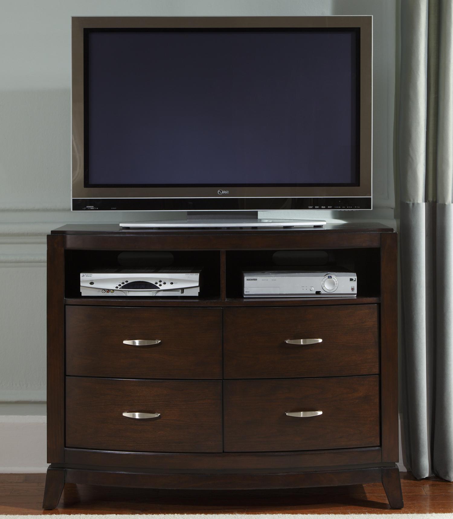 Liberty Furniture Avalon 4 Drawer Media Chest with 2 Shelves Miskelly